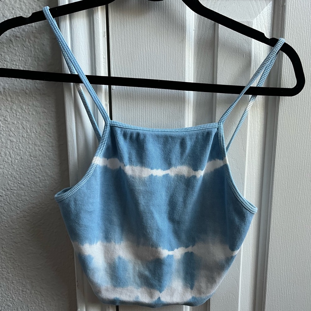 Zara crop tie dye tank